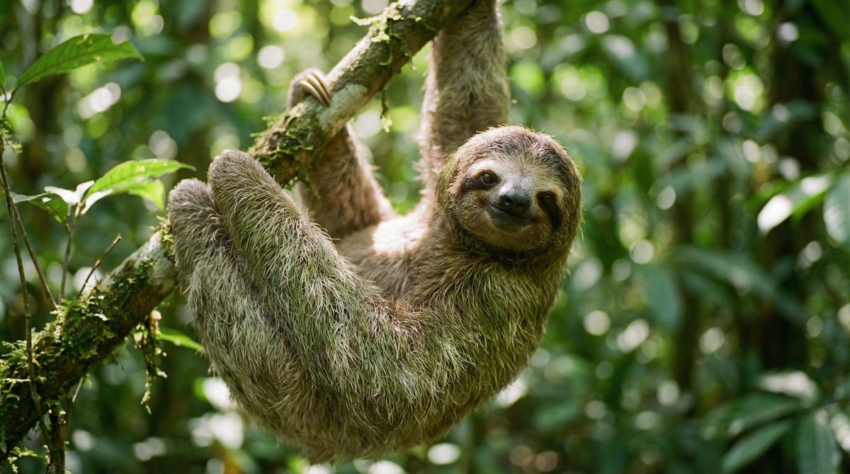 网红树懒视频 - 热带雨林慢生活视频