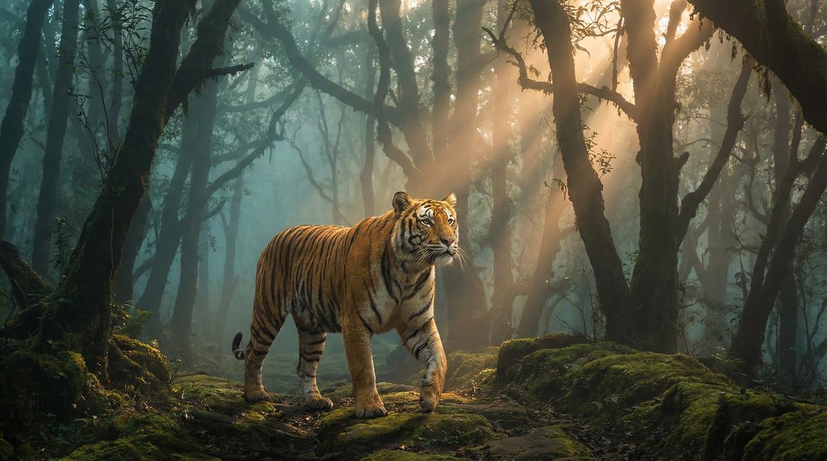 网红老虎视频 - 孟加拉虎丛林之王视频